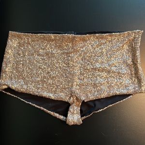 ASOS gold sequin short short short short shorts - go go shorts - Swifty-wear